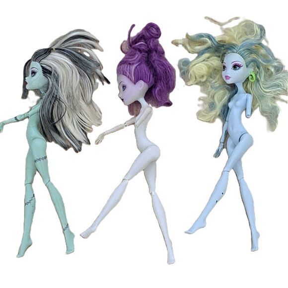 Monster High 3 Nude Dolls Collection For Parts Toy Collectable Teens Y2K - Picture 6 of 10